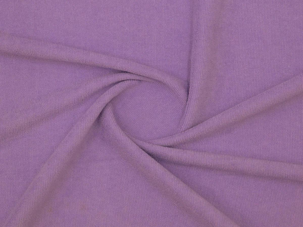 Close-up of soft lilac towel fabric from Bean Design hoodie